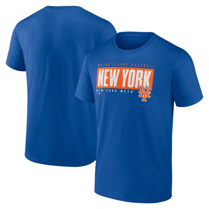 New York Mets Blocked Out Unisex T-Shirt - Royal