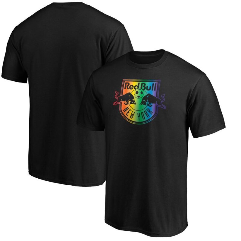 New York Red Bulls Pride Logo Unisex T-Shirt - Black