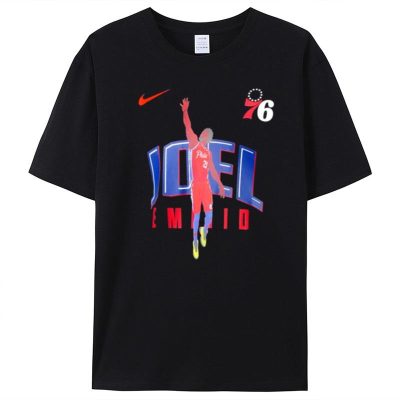 Nike Joel Embiid Black Philadelphia 76Ers Hero Performance Unisex T-Shirt