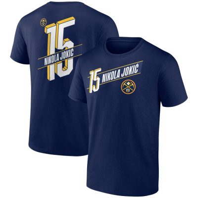 Nikola Jokic Denver Nuggets Full-Court Press Name & Number Unisex T-Shirt - Navy