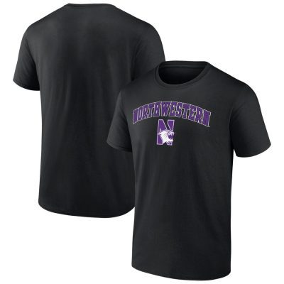 Northwestern Wildcats Campus Unisex T-Shirt Black