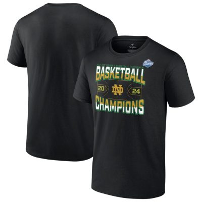 Notre Dame Fighting Irish 2024 ACC Basketball Conference Tournament Champions Three Pointer Unisex T-Shirt- Black
