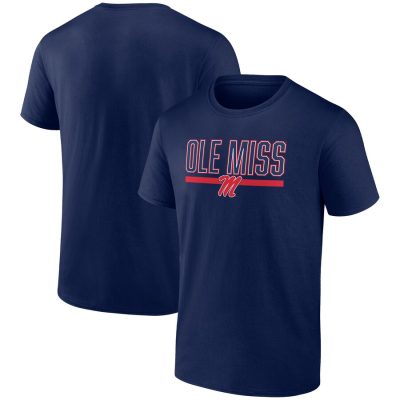 Ole Miss Rebels Classic Inline Team Unisex T-Shirt - Navy