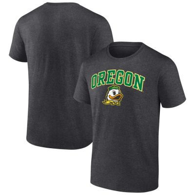 Oregon Ducks Campus Unisex T-Shirt Heather Charcoal