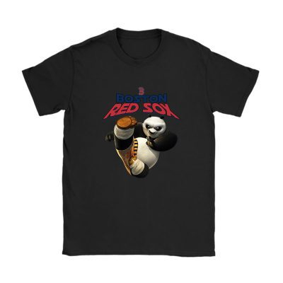 Panda X Po X Boston Red Sox Team X MLB X Baseball Fans Unisex T-Shirt TAT2356