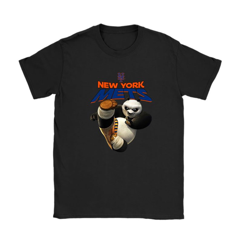 Panda X Po X New York Mets Team X MLB X Baseball Fans Unisex T-Shirt TAT2344