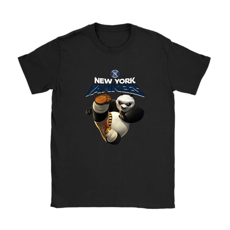 Panda X Po X New York Yankees Team X MLB X Baseball Fans Unisex T-Shirt TAT2346