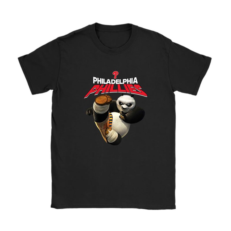 Panda X Po X Philadelphia Phillies Team X MLB X Baseball Fans Unisex T-Shirt TAT2348