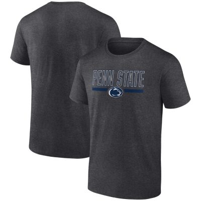 Penn State Nittany Lions Classic Inline Team Unisex T-Shirt - Heather Charcoal