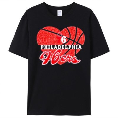 Philadelphia 76Ers Girls Love Basketball Unisex T-Shirt