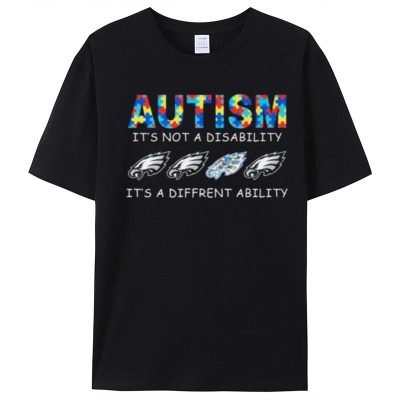 Philadelphia Eagles Autism It's Not A Disability It's A Different Ability Unisex T-Shirt