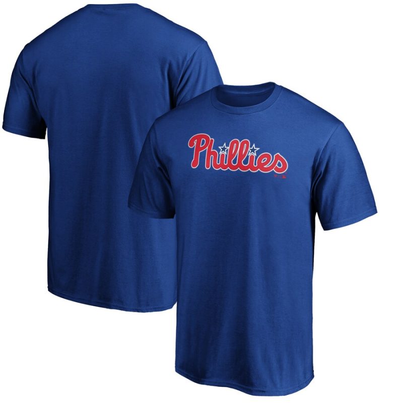 Philadelphia Phillies Official Team Wordmark Unisex T-Shirt Royal