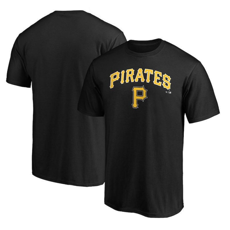 Pittsburgh Pirates Team Lock Up Wordmark Unisex T-Shirt Black