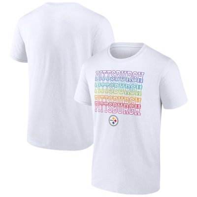 Pittsburgh Steelers City Pride Logo Unisex T-Shirt - White