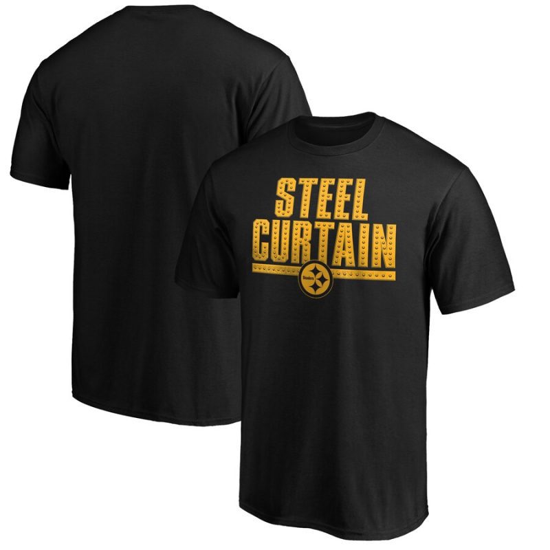 Pittsburgh Steelers Hometown Collection Steel Curtain Unisex T-Shirt - Black