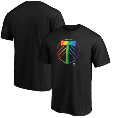 Portland Timbers Pride Logo Unisex T-Shirt - Black