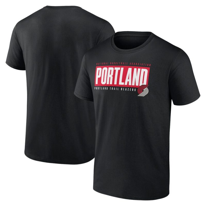 Portland Trail Blazers Blocked Out Unisex T-Shirt - Black