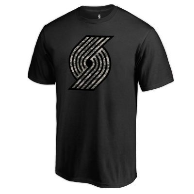 Portland Trail Blazers Cloak Camo Unisex T-Shirt Black