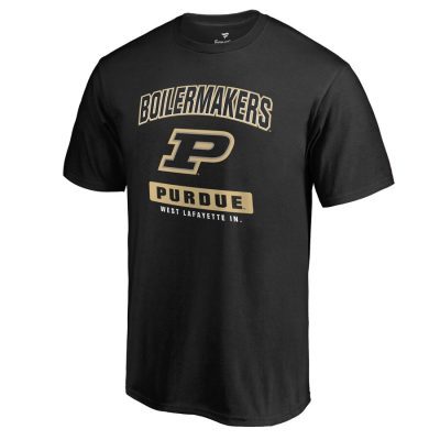 Purdue Boilermakers Campus Icon Unisex T-Shirt Black