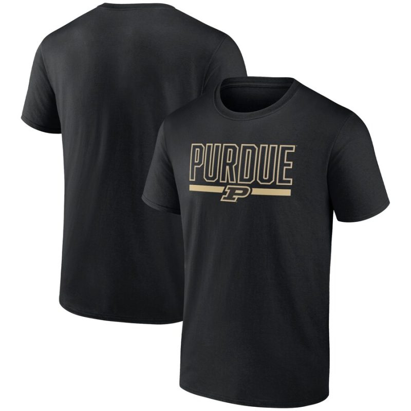 Purdue Boilermakers Classic Inline Team Unisex T-Shirt - Black