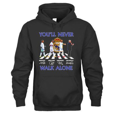 Real Madrid You'll Never Walk Alone Abbey Road Signatures Unisex Hoodie