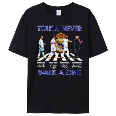 Real Madrid You'll Never Walk Alone Abbey Road Signatures Unisex T-Shirt