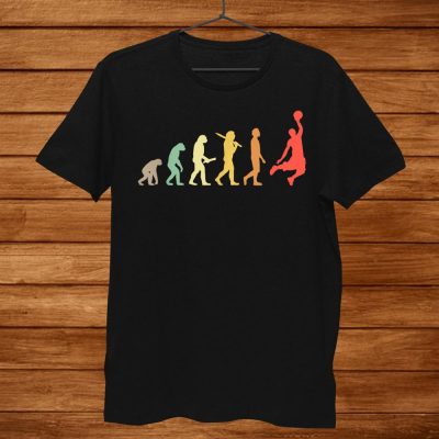Retro Basketball Evolution Gift For Basketball Players Unisex T-Shirt