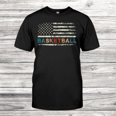 Retro Basketball Vintage Flag Unisex T-Shirt