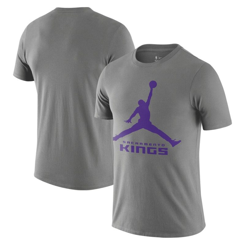 Sacramento Kings Nike Essential Jumpman Unisex T-Shirt - Gray