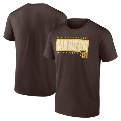 San Diego Padres Blocked Out Unisex T-Shirt - Brown