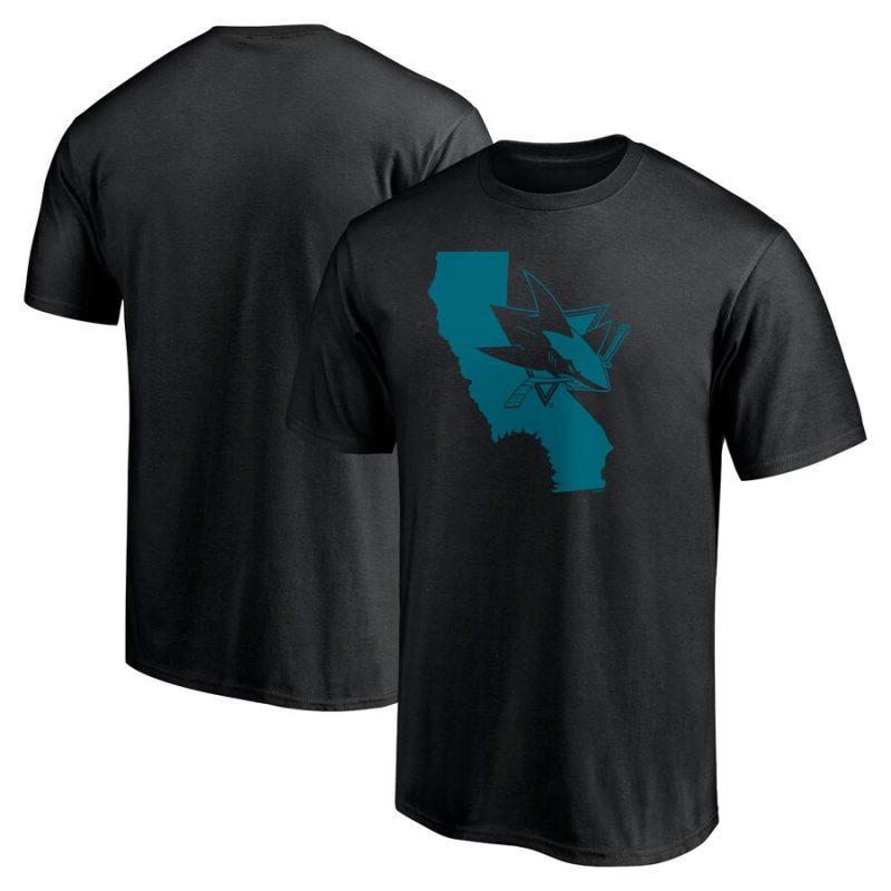 San Jose Sharks Hometown Collection Push Ahead Unisex T-Shirt - Black