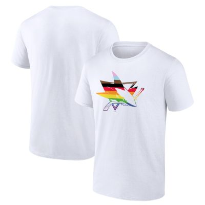 San Jose Sharks Team Pride Logo Unisex T-Shirt - White