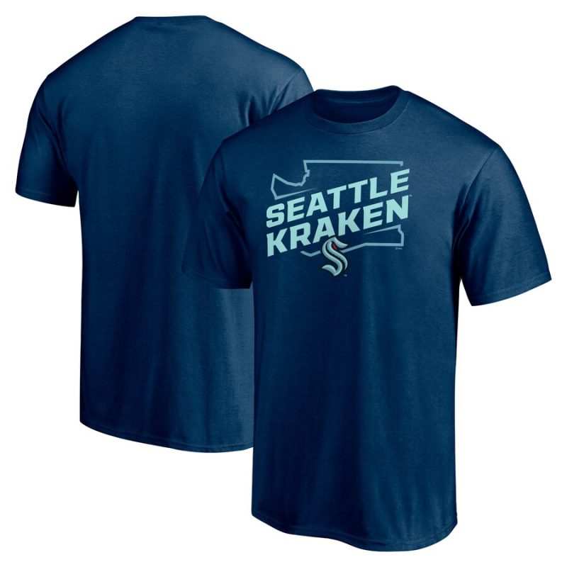 Seattle Kraken Hometown Collection Push Ahead Unisex T-Shirt - Deep Sea Blue