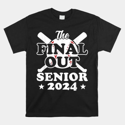 Senior Baseball Unisex T-Shirt Funny Senior Year Class Of 2024 Unisex T-Shirt