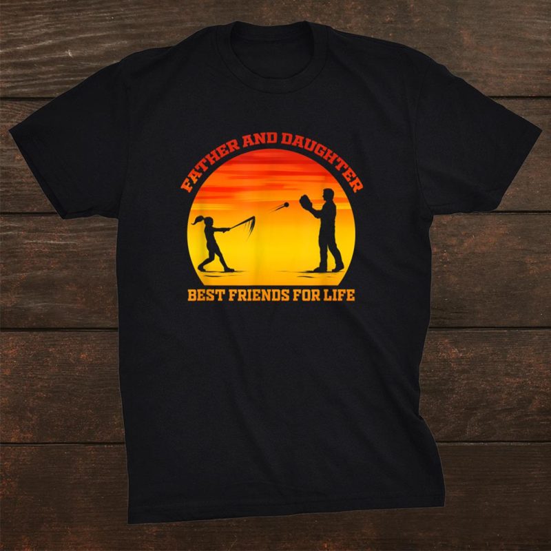 Softball Father And Daughter Softball Player Unisex T-Shirt