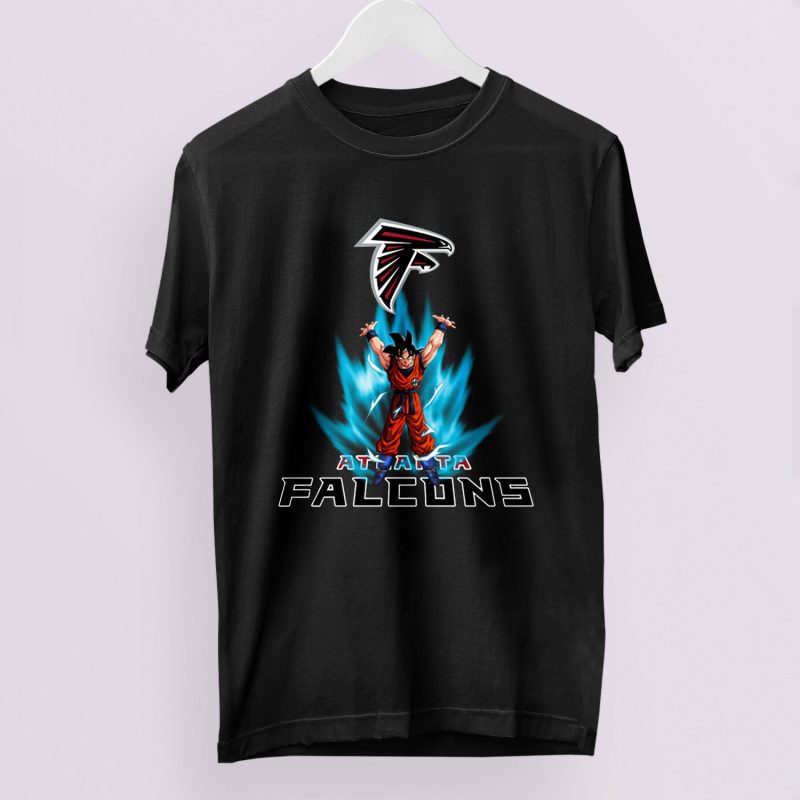 Son Goku Powering Up In Energy Atlanta Falcons Unisex T-Shirt