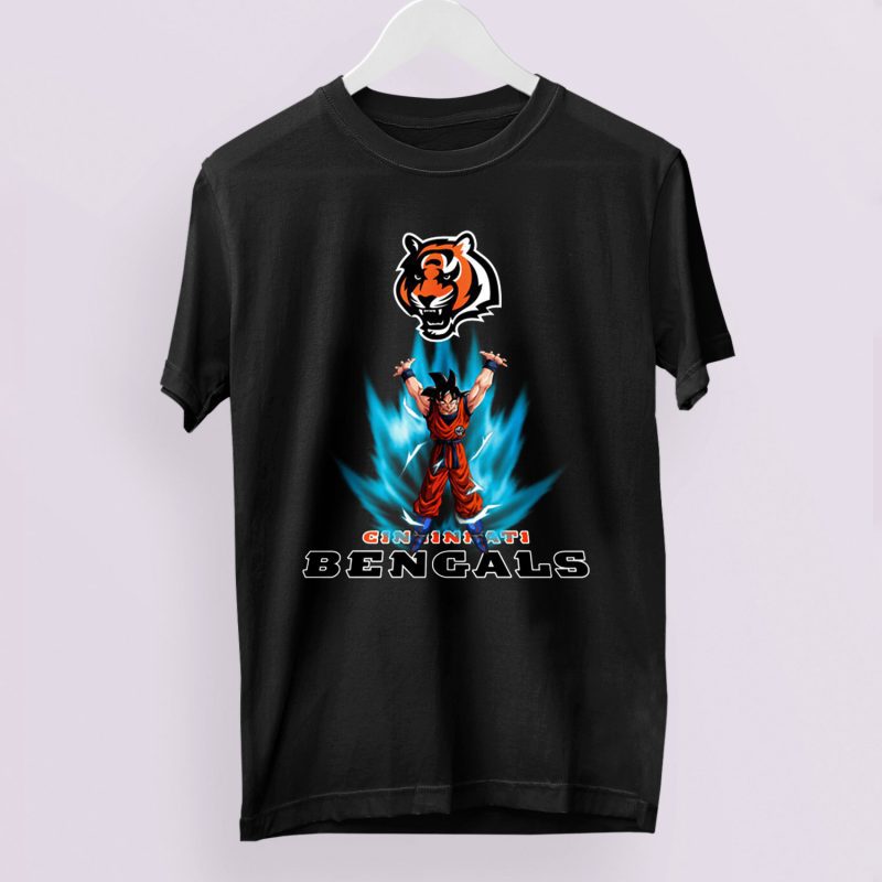 Son Goku Powering Up In Energy Cincinnati Bengals Unisex T-Shirt