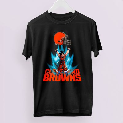 Son Goku Powering Up In Energy Cleveland Browns Unisex T-Shirt