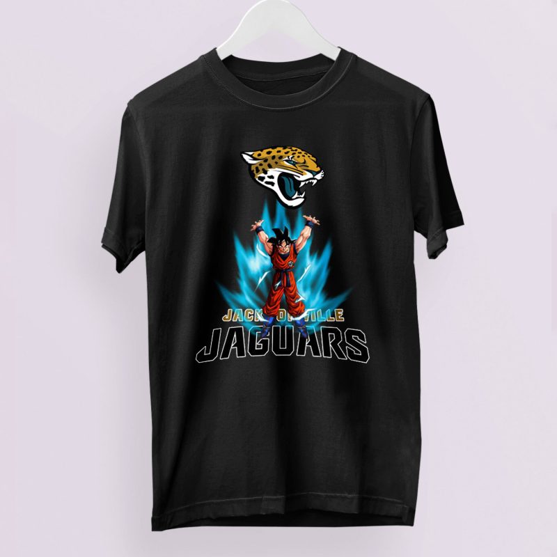 Son Goku Powering Up In Energy Jacksonville Jaguars Unisex T-Shirt