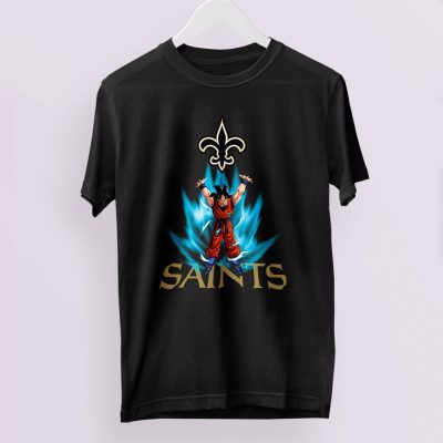 Son Goku Powering Up In Energy New Orleans Saints Unisex T-Shirt