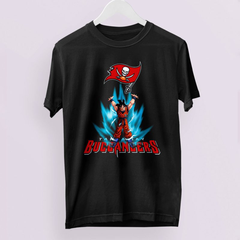 Son Goku Powering Up In Energy Tampa Bay Buccaneers Unisex T-Shirt