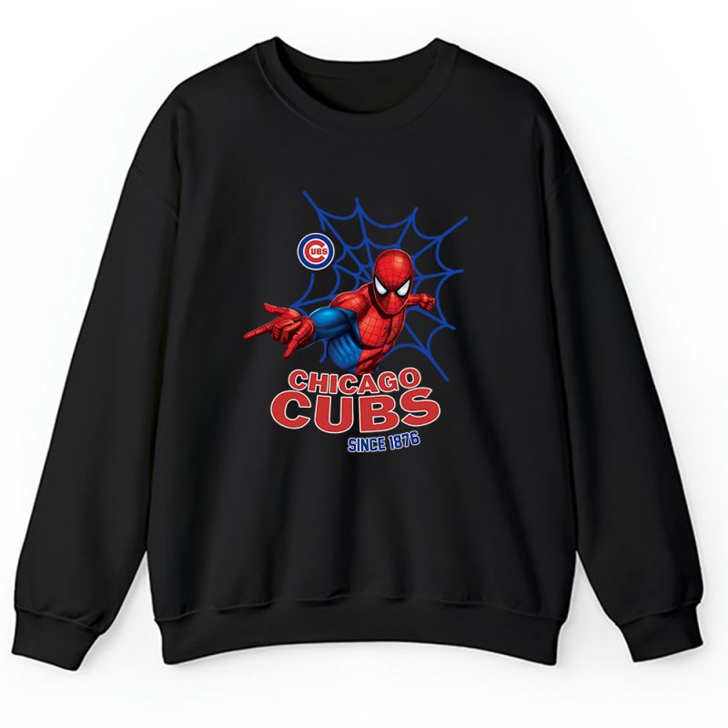 Spiderman MLB Chicago Cubs Unisex Sweatshirt TAT2723