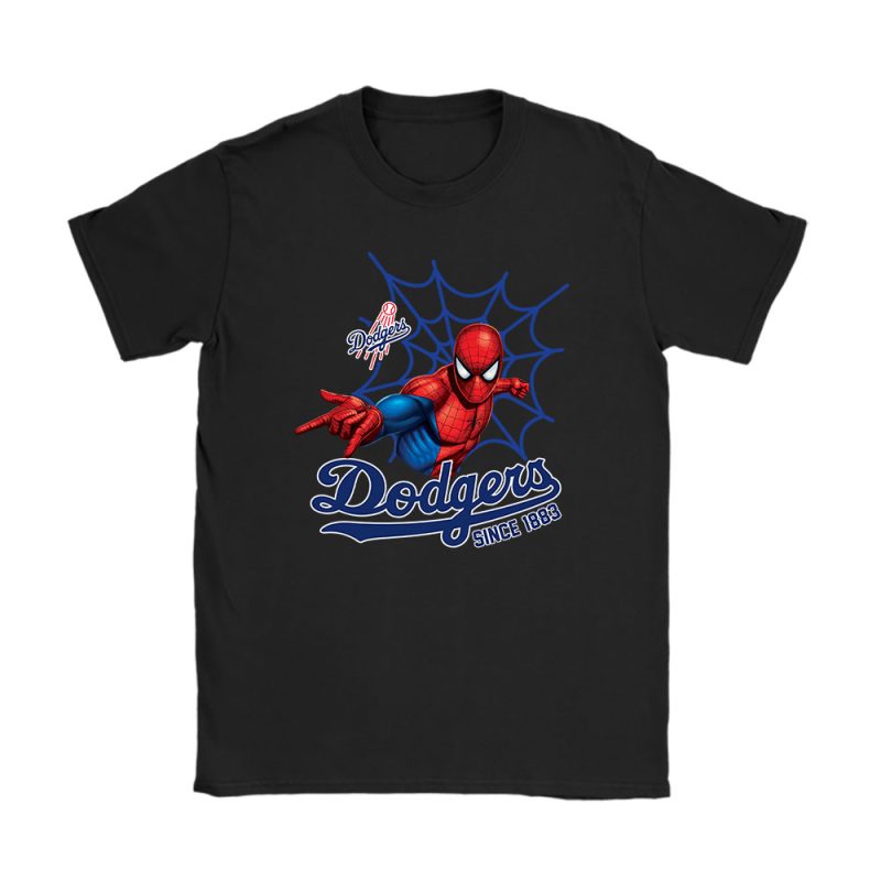 Spiderman MLB Los Angeles Dodgers Unisex T-Shirt TAT2739