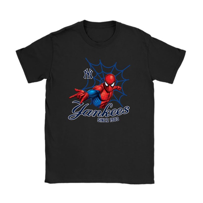 Spiderman MLB New York Yankees Unisex T-Shirt TAT2759