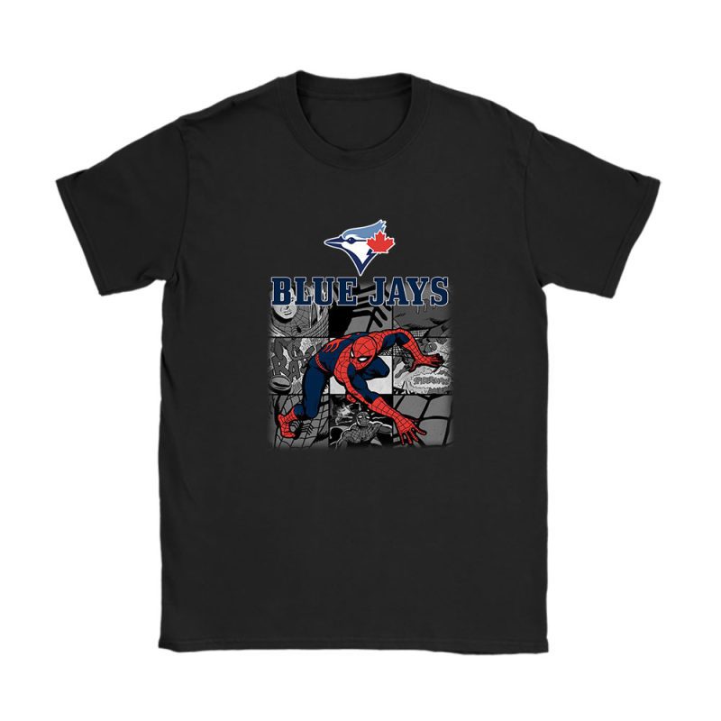 Spiderman MLB Toronto Blue Jays Unisex T-Shirt TAT1969