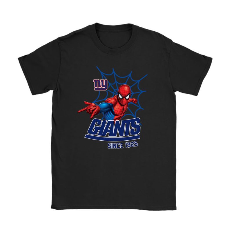 Spiderman NFL New York Giants Unisex T-Shirt TAT2751