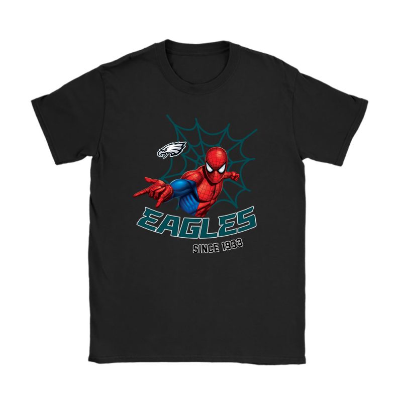 Spiderman NFL Philadelphia Eagles Unisex T-Shirt TAT2763