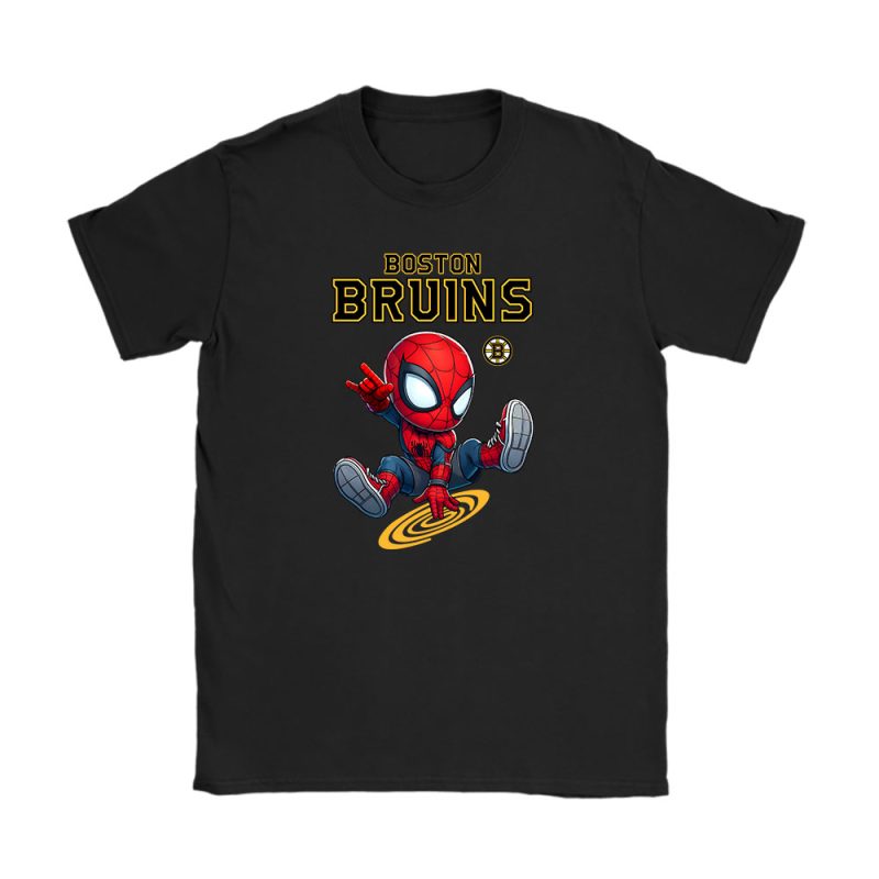 Spiderman NHL Boston Bruins Unisex T-Shirt TAT2708