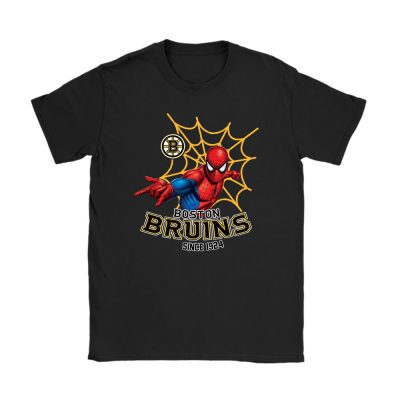 Spiderman NHL Boston Bruins Unisex T-Shirt TAT2709