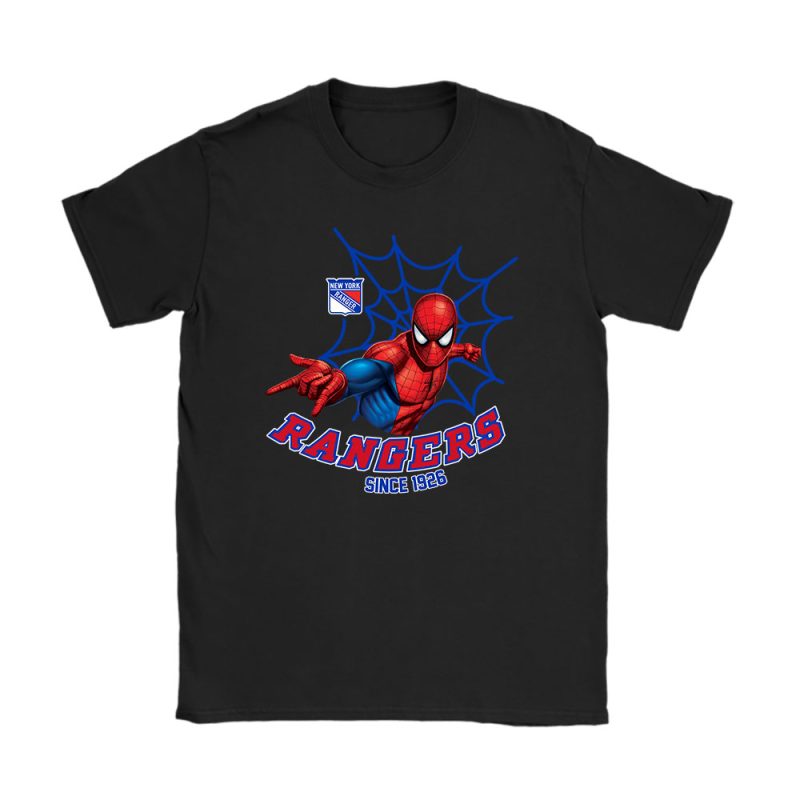 Spiderman NHL New York Rangers Unisex T-Shirt TAT2757